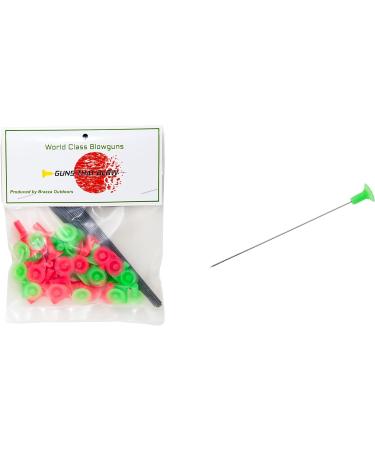 Black Rhino .625 Caliber Blowgun Darts - Variety of Target Wire and Neon Darts - Buy Online on SooperMarket.com