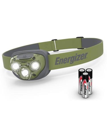 Energizer Headlamp LED Super Bright Headlamp for Camping Outdoor and Hiking Battery Included Forest Green