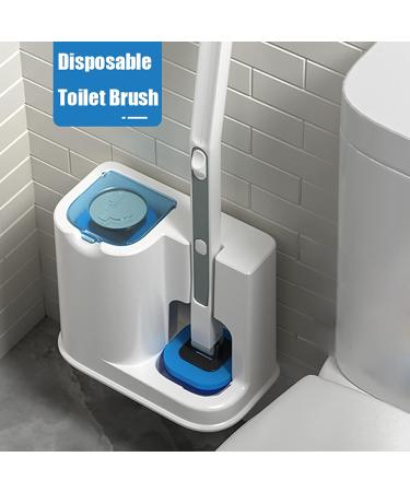 Disposable Toilet Brush with 40 Refills | Effective Toilet Bowl Cleaner Wand Set with Storage Caddy | Effortless Cleaning & Hygiene - Buy Online on SooperMarket.com