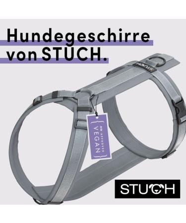 STUCH Dog Harness - Adjustable Padded Nylon Harness for Small Medium & Large Dogs - Gray XXS - International Shipping Available - Buy Online on SooperMarket.com