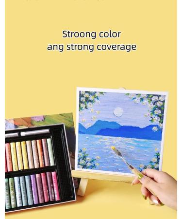 YNTCHENG Soft Oil Pastels Set - 52 Colors for Kids and Artists | Professional Pastels Art Supplies with Pad and Scraper - Buy Online on SooperMarket.com