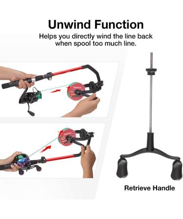 Piscifun Speed X Fishing Line Spooler Machine with Unwinding Function - Spooling Station for Spinning, Cast, and Spincast Reels - Buy Online on SooperMarket.com