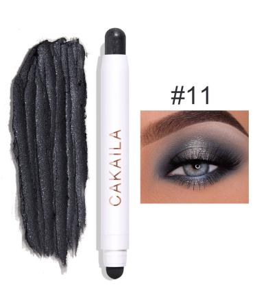 Yeweian Creamy Eyeshadow Stick - 2 in 1 Matte and Shimmer Eye Shadow Pencil Crayon (Black Shimmer) | Long Lasting, Waterproof Glitter Eyeshadow Pen - Buy Online on SooperMarket.com