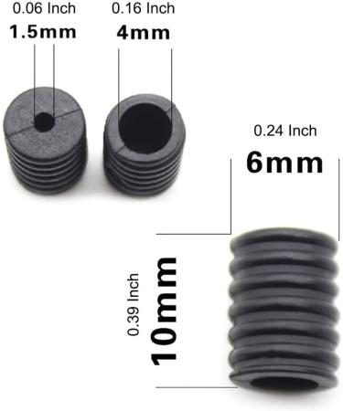 OCEANTREE Cord Locks for Mask - Silicone Adjuster Earloop Toggles - Black - Buy Online on SooperMarket.com