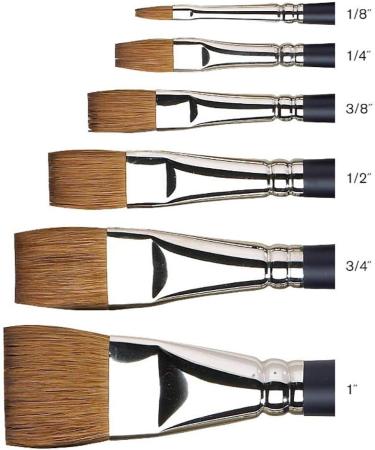 Winsor & Newton Professional Watercolor Sable Brush - One-Stroke 1 Black - Buy Online on SooperMarket.com
