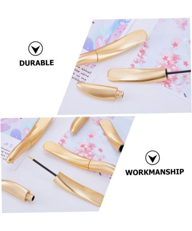 HAPINARY 6pcs Eyeliner Empty Tube Gold Lip Gloss Mascara Wands Mascara Tubes Makeup Dispenser Bottle DIY Abs - Buy Online on SooperMarket.com