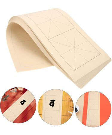 EXCEART 200 sheets Couplet Xuan Art Paper Sumi China Chinese Grid Japanese Rice Writing Calligraphy for As Shown 39x12cm - Buy Online on SooperMarket.com