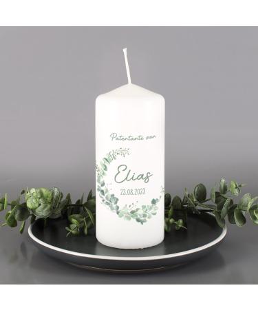Striefchen Sponsor Candle - Personalized Gifts for Sponsors | Eucalyptus Wreath | International Shipping - Buy Online on SooperMarket.com