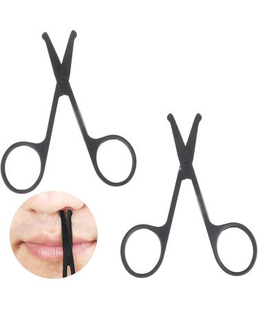 TEMKIN Stainless Steel Nose Hair Trimmer - Portable Mustache & Ear Hair Remover Scissors | Mini Curved Design for Precision Grooming - Buy Online on SooperMarket.com