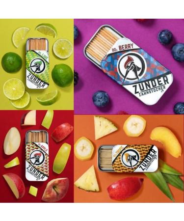 4 Random Flavored Toothpick Trial Pack | Ideal for Gear Cleaning & Casual Use - Shop Internationally! - Buy Online on SooperMarket.com