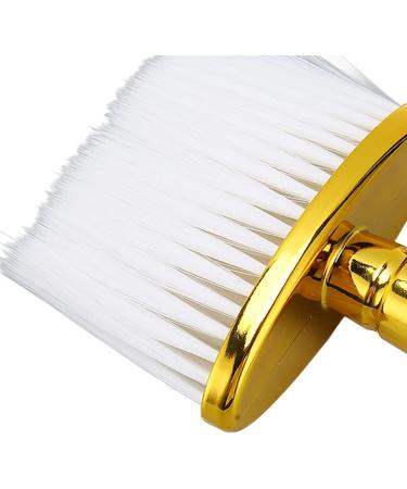 Neck Face Duster Brush Yellow Neck Duster with Electroplated Handle for Hair Cutting Skin Friendly Soft Bristles Brush for Removing Loose Hair Barber Cleaning Brush for Salon Home - Buy Online on SooperMarket.com