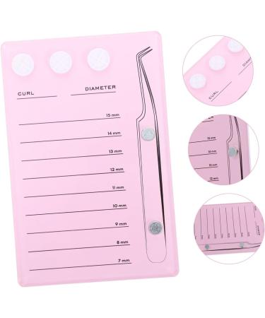 Mikinona Magnetic Eyelash Board Hand Plate Lashes Magnetic False Eyelashes Pallet Holder Eyelash Grafting Supplies Lash Storage Board Eyelash Holder Accessories Acrylic Epoxy Pink 14.3x9.4cm Pink - Buy Online on SooperMarket.com