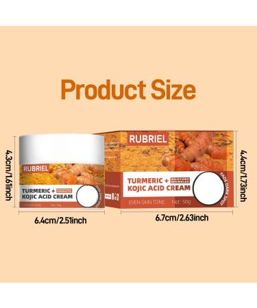 Turmeric Kojic Acid Face Cream- Natural Turmeric Skin Brightening Lotion for Face & Body Anti-Aging Cream Turmeric Face Moisturizer for Dark Spots Dry Skin Hydrating Firming Even Tone - Buy Online on SooperMarket.com