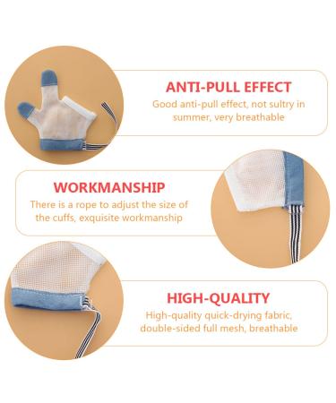 Shop Kisangel Anti-Eating Gloves for Newborns | 2 Pairs of Finger Suction Toys - Safe & Breathable | Ideal for Active Babies - Buy Online on SooperMarket.com