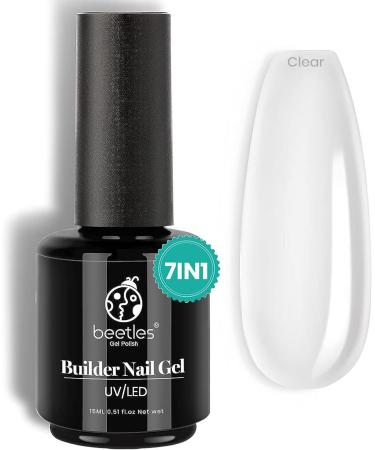 Beetles Gel Polish Beetles Builder Gel 7 in 1 Nail Builder Strengthener Gel Clear Color Hard Gel Builder Extension Nail Gel for Holiday Nail Art Design Gift for Girls - Buy Online on SooperMarket.com