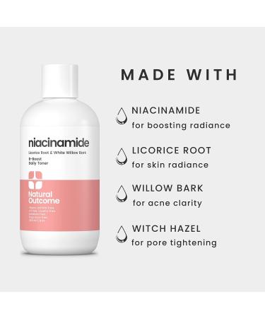 Natural Outcome Niacinamide Toner for Face - Radiance Boosting with Salicylic Acid & Aloe Vera - 8 oz - Buy Online on SooperMarket.com