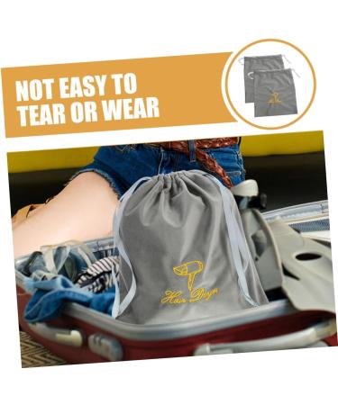 Gogogmee 2pcs Hair Dryer Storage Bag Drawstring Bags Hair Dryer Bag Drawstring Pouch Hair Blow Dryer Bag Hair Blower Bag Drawstring Storage Bag Blow Dryer Pouch Hair Dryer Organizers Bag 35.00X30.00X0.50CM Grey - Buy Online on SooperMarket.com