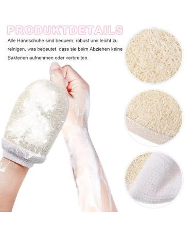 LATRAT Exfoliating Loofah Gloves - Spa Body Scrub & Dead Skin Remover for Men & Women - 2 Pack - Buy Online on SooperMarket.com