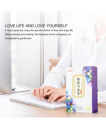 Socobeta Grape Oolong Tea 24pcs Cold Brew Fruit Tea Bags for Casual Drinks in The Morning and Afternoon Free Time kitchen Home Appliances - Buy Online on SooperMarket.com