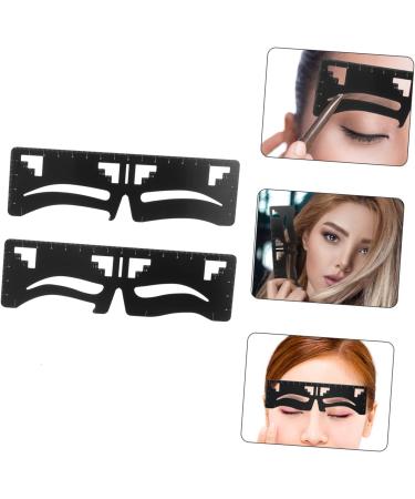 MAGICLULU 8 Pcs Eyebrow Ruler Makeupset Reusable Eyebrow Stencil Mini Eyebrow Shaper Template Balance - Buy Online on SooperMarket.com