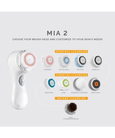 Clarisonic Mia 2 Sonic Facial Cleansing System - White | Gentle and Effective Skincare - Buy Online on SooperMarket.com
