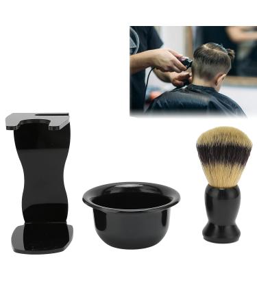 3 Pieces Shaving Brush Set | Complete Shaving Kit for Men | Beard Brush & Safety Stand - Buy Online on SooperMarket.com