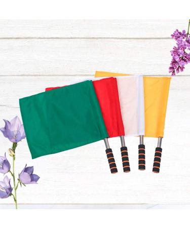 BESPORTBLE Sports Referee Flags Set - Stainless Steel Pole Stick - 4pcs - Buy Online on SooperMarket.com