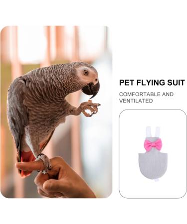 POPETPOP Pet Bird Clothes Parrot Flying Diaper Pet Flying Costume Pet Diapers Parakeet Cages Parrot Clothes Bird Diapers Bird Flight Suit Cockatiel Diaper Pet Clothes Bird Supplies Clothing XS Light Grey - Buy Online on SooperMarket.com