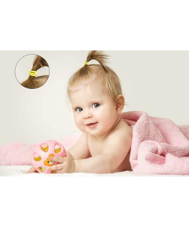 360PCS Multicolor Baby Toddler Hair Ties - Elastic Hair Ties 2cm Diameter - No Crease Small Ponytail Holders for Kids Girls (360 Count) - Buy Online on SooperMarket.com