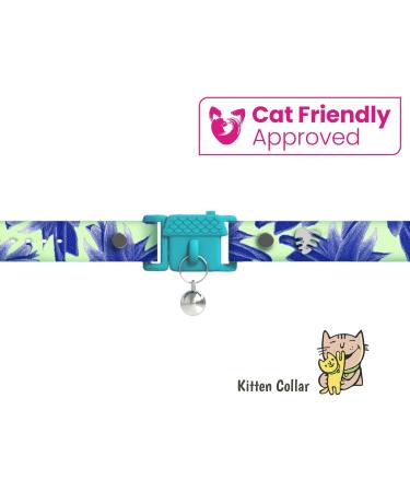 Buy Award-Winning Hypoallergenic Kittyrama Botanical Collars for Cats & Kittens | Soft Comfortable Veterinarian Approved & Quick Release Breakaway - Buy Online on SooperMarket.com