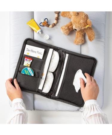 Luxdag Changing Bag with Zip - Stylish Dark Gray Diaper Bag for On-the-Go - Compartments for Diapers & Wet Wipes - International Shipping Available - Buy Online on SooperMarket.com