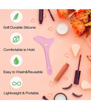 2pcs Silicone Eyeliner Stencils: Winged Tip & Eyebrow Pencil | Reusable & Multifunctional Eye Makeup Tool Kit - Pink - Buy Online on SooperMarket.com