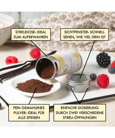 Buy 40g Organic Madagascar Vanilla Powder | Ground Bourbon Vanilla Pods | Pure Aroma for Baking & Cooking | Top-Quality Vanilla - Buy Online on SooperMarket.com
