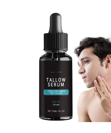 Tallow Face Moisturizer | Wrinkles Defense Tallow Face Wash Tallow Night Serums and Cream | Skin Care Moisturizer for Men Diminish Fine Lines and Wrinkles 30ML