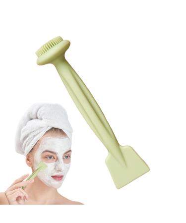 Virtcooy Silicone Face Brush | Mud Film Applicator Brush Reusable Double Head Silicone Face Washing Scrubber