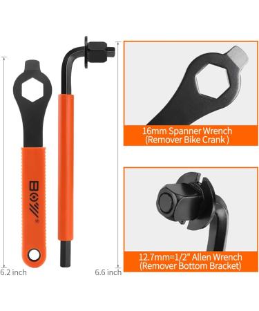 7-Piece Bike Tools Set with Multi Cassette Removal Tool, Chain Whip, Crank Puller, and Spanner - Portable Emergency Accessories Kit - Buy Online on SooperMarket.com