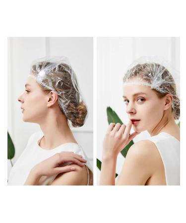 30PCS Large Clear Disposable Shower Caps for Women - Ideal for Travel, Home Use, and Hotels - Buy Online on SooperMarket.com