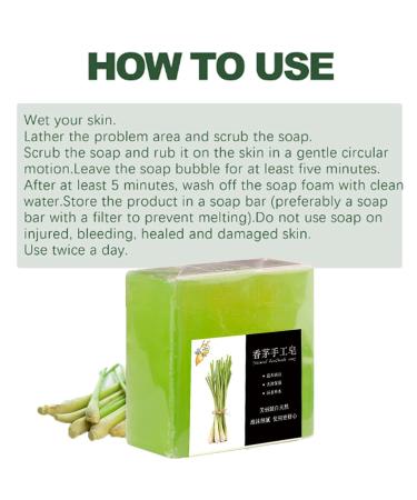 Citronella Lemongrass Soap & Body Wash Set - Natural Essentials for Home and Travel (2 pcs) - Buy Online on SooperMarket.com