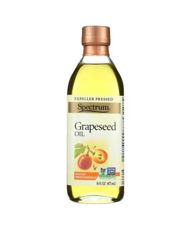 SPECTRUM NATURALS OIL GRAPESEED REFINED, 16 OZ