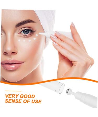 PLAFOPE Cosmetic Bottle Under Eye Cream Empty Cream Bottle Refillable Eye Serum Bottle Refillable Cream Bottle Eye Cream Applicator Essential Oil Dispenser Roller Ball Bottle White - Buy Online on SooperMarket.com