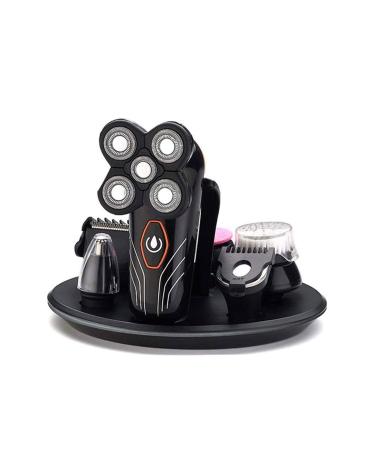 GeRRiT Head Shavers for Bald Men Electric Shavers for Men Cordless Rechargeable Wet Dry 5-in-1 Waterproof Electric Razor Rotary Shaver Grooming Kit with Hair Clippers Beard Trimmer Nose Hair Trimmer