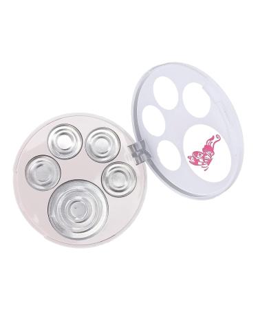 Empty Eyeshadow Makeup Palette - 5pcs Round Metal Pans | DIY Eye Shadow Container for Blush & Brow Powder - International Shipping Available - Buy Online on SooperMarket.com