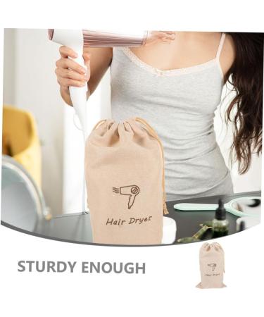PLAFOPE Hair Dryer Bag Storage Portable Pouch Draw Bag Dryer Travel Organizer for Hair Multi-use Linen Linen Hair Dryer Bag - Buy Online on SooperMarket.com