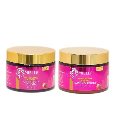 Mielle Pomegranate & Honey Combo (COIL SCULPTING CUSTARD & TWISTING SOUFFLE)