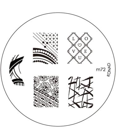Konad Official M72 Plate for Stamping Nail Art
