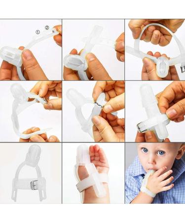 Silicone Thumb Sucking Prevention for Toddler - Adjustable Finger Protector Teether for Baby Infant - Buy Online on SooperMarket.com