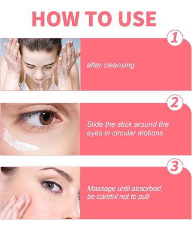 Eye Stick Reduces Wrinkles Saggy Skin Puffy Eyes Retinol Eye Cream for Dark Circles Puffiness Under Eye Bags Fine Lines Wrinkles - Buy Online on SooperMarket.com