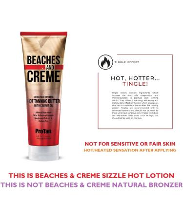 Pro Tan Beaches and Creme Ultra Rich Hot Tanning Butter with Carrot Oil (250ml) - Get the Ultimate Tanning Experience - Buy Online on SooperMarket.com