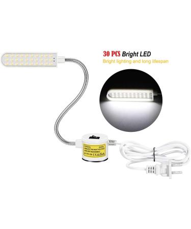 Amazing power Sewing Machine Light LED Flexible Gooseneck Work Lamp with Magnetic Mount Base for Workbench Lathe Drill Press - Buy Online on SooperMarket.com