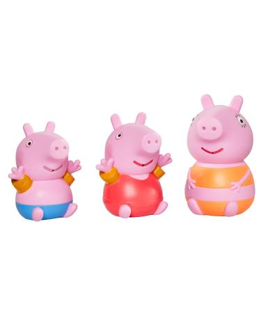 TOMY Toomies Peppa Pig Mummy Pig Peppa & George Bath Squirters Baby Bath Toys Kids Bath Toys for Water Play Fun Bath Accessories for Babies & Toddlers Suitable for 18 Months 2 3 & 4 Year Olds Mummy Pig & George Squirters